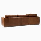 Melbourne Leather 2-Piece Bumper Chaise Sectional (116"&ndash;126")