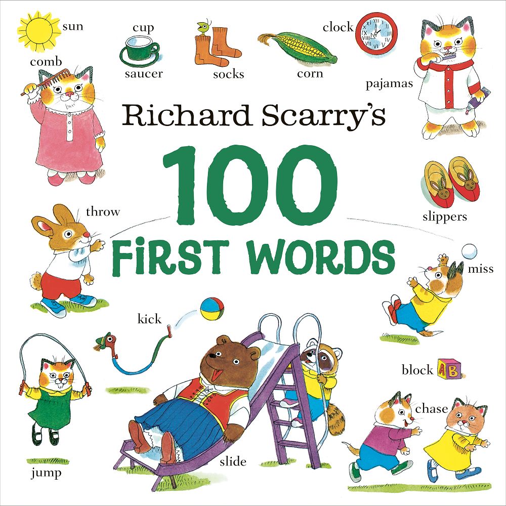 First Scan Words Richard Scarry's 100 First Words Book | West Elm