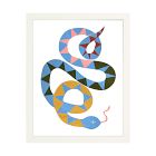 Serena the Snake Framed Wall Art by Ula Boom