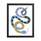 Serena the Snake Framed Wall Art by Ula Boom