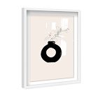 Sketched Plant &amp; Vase Framed Shadowbox Wall Art