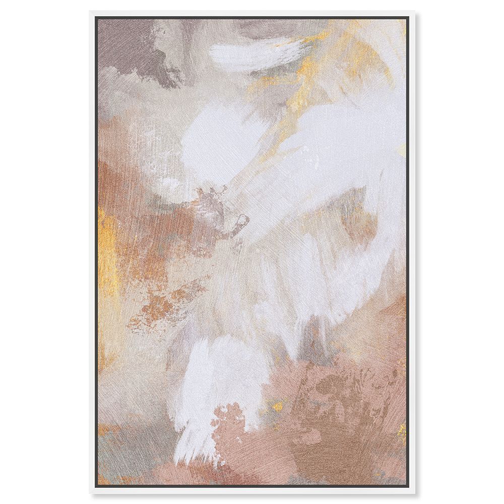 Sunrise Abstract Framed Canvas Wall Art by West Elm