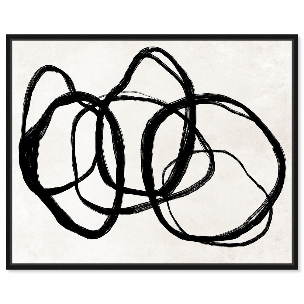 Tangled Rings Framed Canvas Wall Art by West Elm