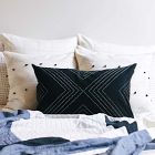 Anchal Project Geometric Stitch Throw Pillow