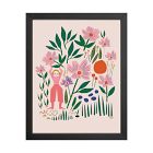 Garden Girl Framed Wall Art by Leah Duncan