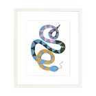 Serena the Snake Framed Wall Art by Ula Boom