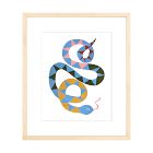 Serena the Snake Framed Wall Art by Ula Boom