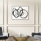 Tangled Rings Framed Canvas Wall Art
