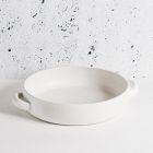Open Box: Gharyan Stoneware Large Serving Platter w/ Handles - White