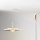 Open Box: Piero Plug-In Sconce (20") - Alabaster/Antique Brass