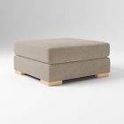 Open Box: Nassau Ottoman (38") - Performance Distressed Velvet Mocha, Blonde