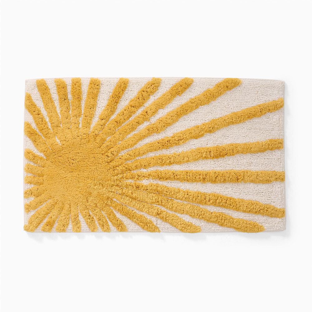Sunburst Bath Mat - Dark Horseradish