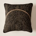 Open Box: Woven Arches Indoor/Outdoor Pillow (20" x 20") - Black