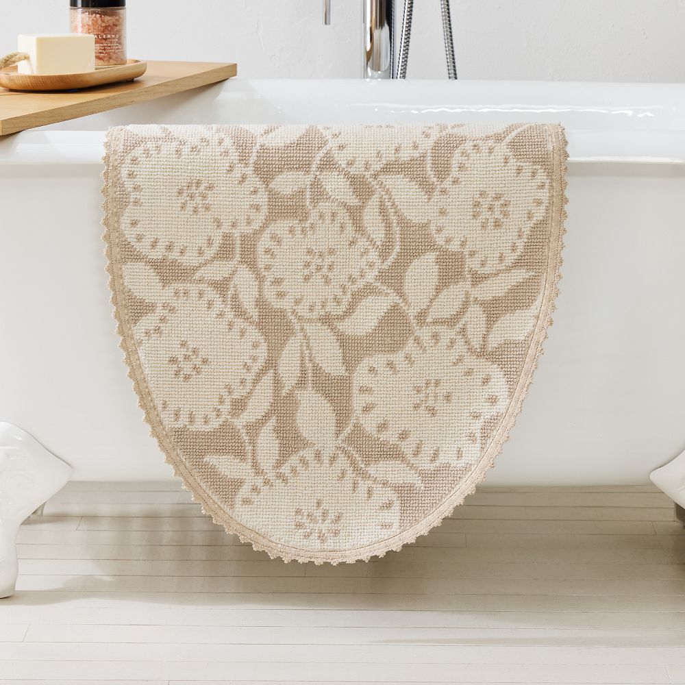 Femme Floral Bath Mat - Sand, 20"x34"