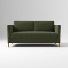 Open Box: Harris Loft Sofa, 66" - Performance Distressed Velvet Tarragon, Pecan Legs