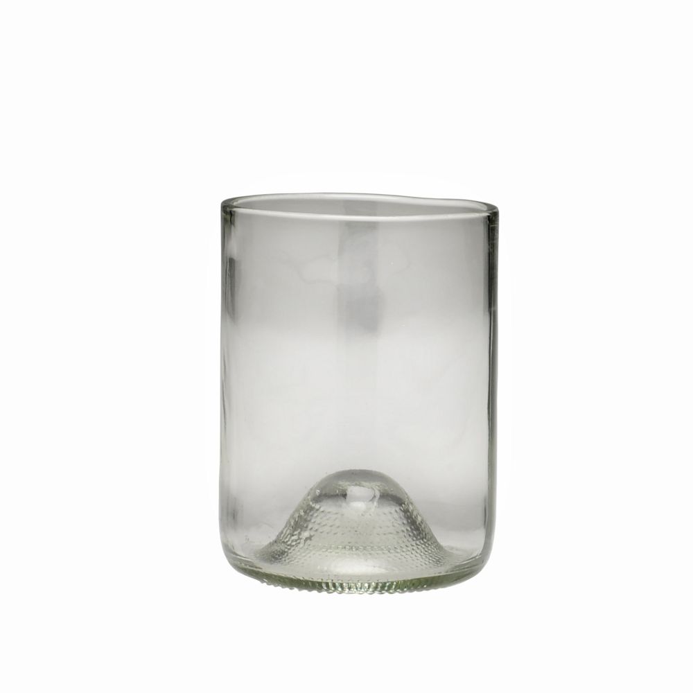 Vintage Drinking Glass (Set of 6) - Short, 12oz, Clear, Set of 6