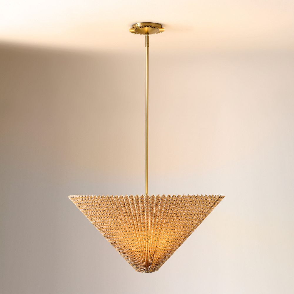 Pierce & Ward Pleated Pendant (25") - 25In, Printed