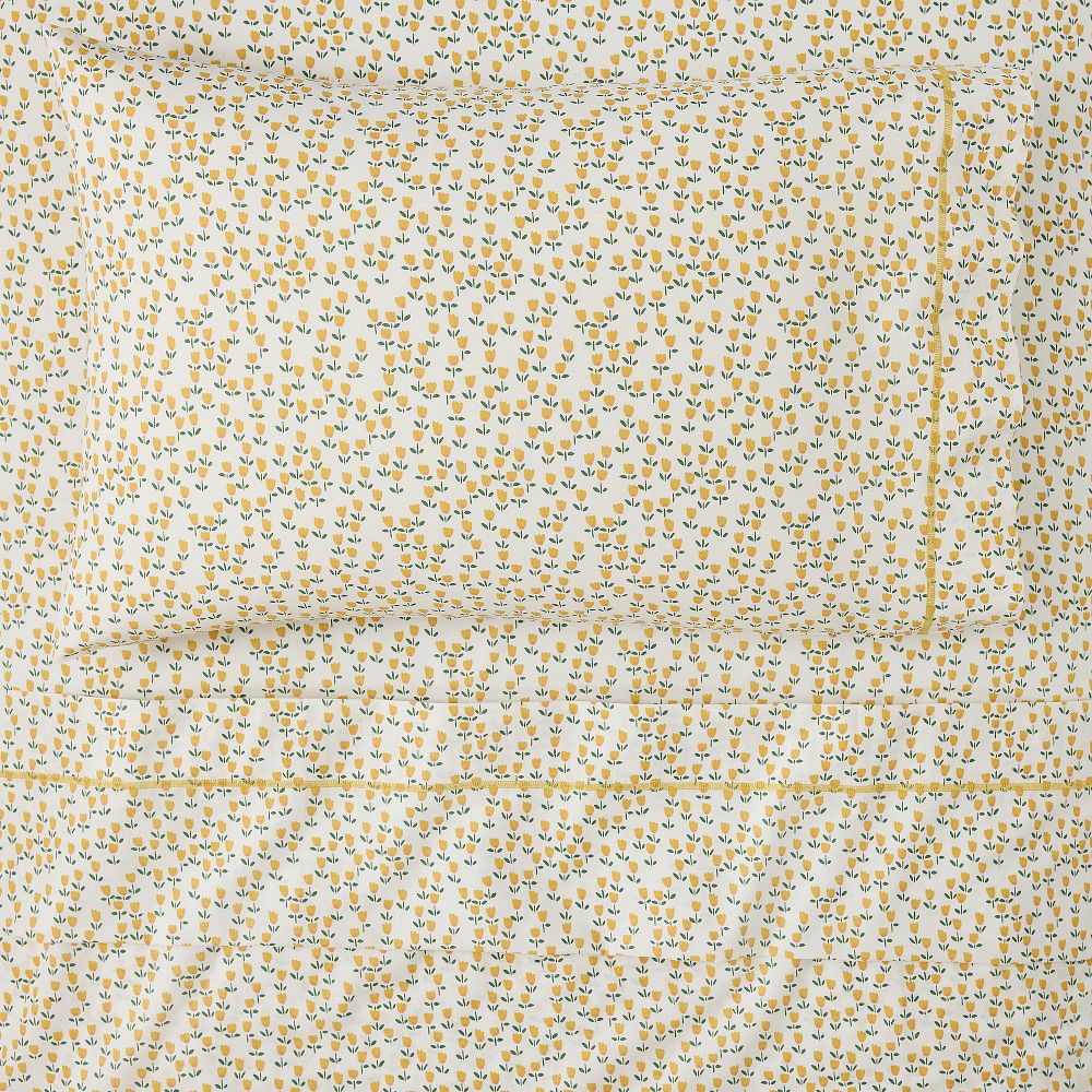 Tulip Sheet Set - Twin, Sunshine Yellow