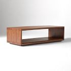 Open Box: Calla Solid Wood Coffee Table, 58" - Cool Walnut