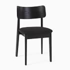 Open Box: Lalia Dining Chair, Charcoal Chunky Basketweave Charcoal, Black
