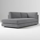 Open Box: Build Your Own - Haven Sectional, Left-Arm Bumper Chaise - Performance Distressed Velvet Pewter