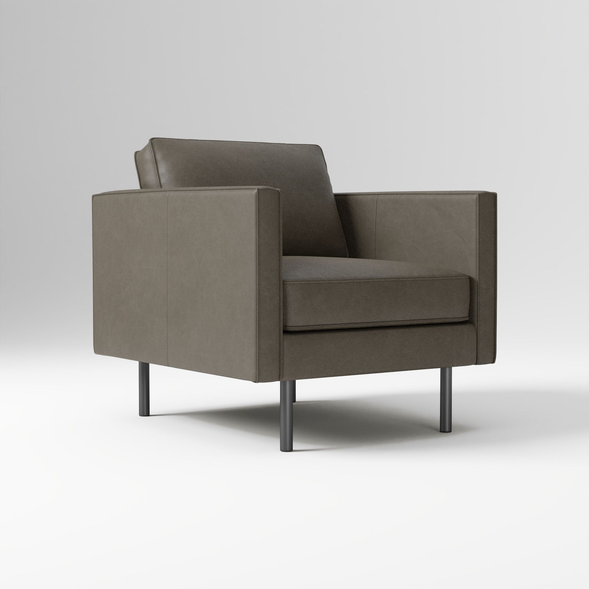 Axel Leather Chair in Nut Saddle | West Elm