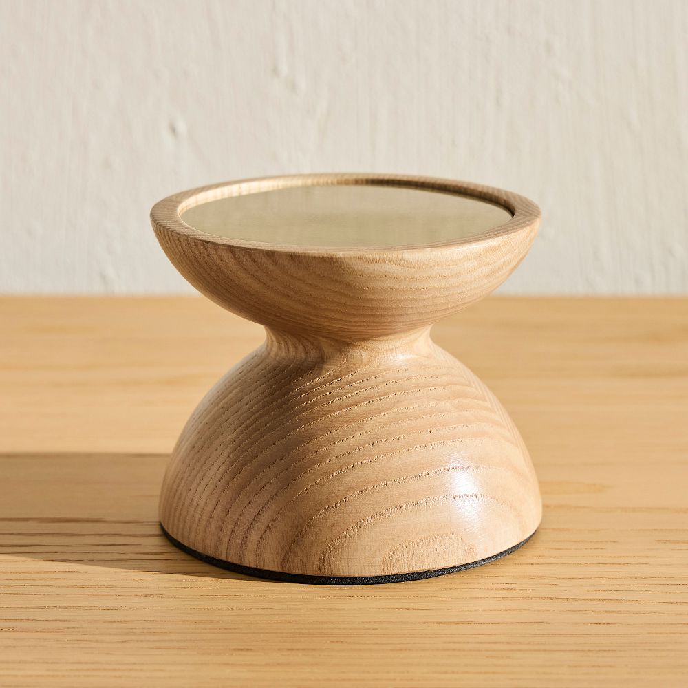 Tira Wood Pillar Holders - Light Ash, Small