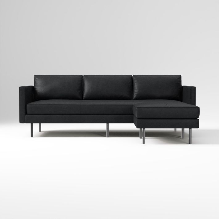 Axel Leather 2-Piece Reversible Sectional (89