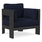 Open Box: Caldera Outdoor Aluminum Collection Lounge Chair Cushion Cover, Canvas, Navy