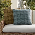 Outdoor Textured Checker Pillow