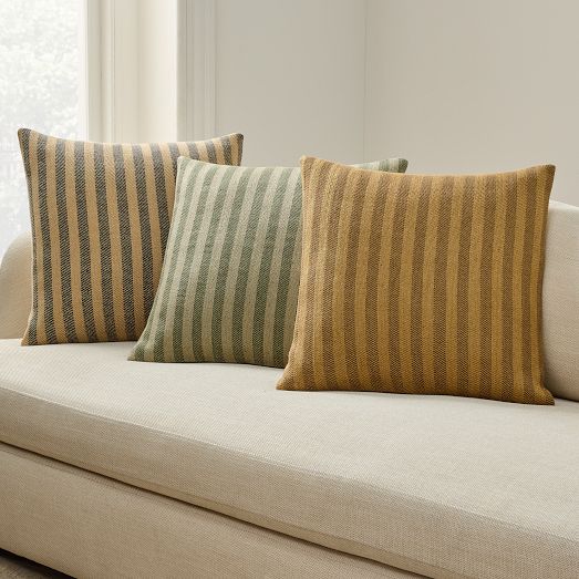 Twill Stripe Pillow Cover by West Elm