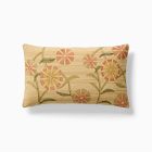 Rice Stitch Floral Pillow Cover