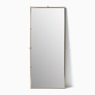 Pierce &amp; Ward Brass Floor Mirror