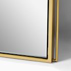 Pierce &amp; Ward Brass Floor Mirror