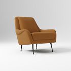 Open Box: Lottie Chair - Performance Velvet Golden Oak, Dark Pewter