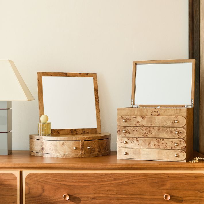 Mid-Century Acorn Wood Jewelry Boxes | West Elm