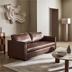 Whitman Leather Trundle Sleeper Sofa (82")