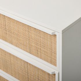 Callahan Solid Wood Rattan 6-Drawer Dresser | West Elm