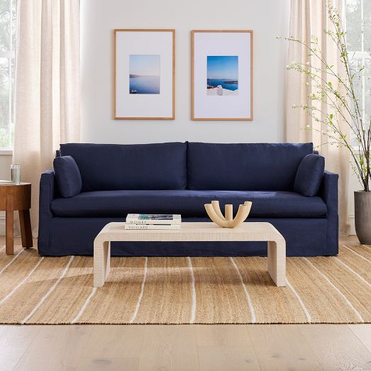 Marin Skirted Slipcover Sofa (71"–94")