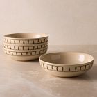 Pierce &amp; Ward Stoneware Pasta Bowl Sets