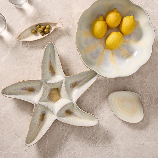 ウェッジウッド【Seashell】日本未入荷　セット　貝殻テーブルコーディネート Seashell Appetizer Plate Sets | West Elm