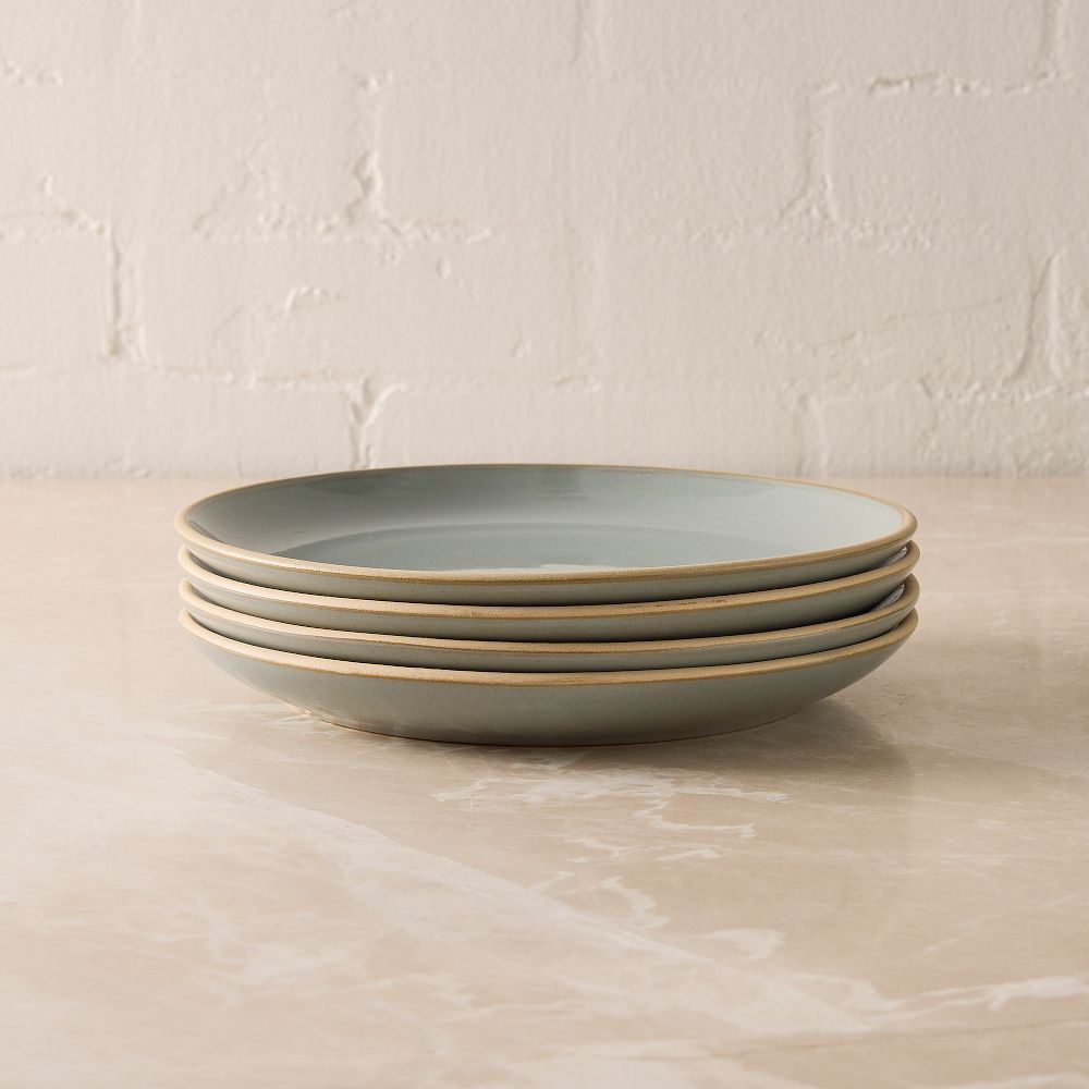 Mill Stoneware Salad Plate Sets - Blue, Set of 4