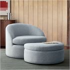 Emma Chamberlain Upholstered Chair and a Half &amp; Ottoman