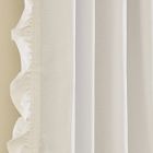 Solid Ruffle Blackout Curtain