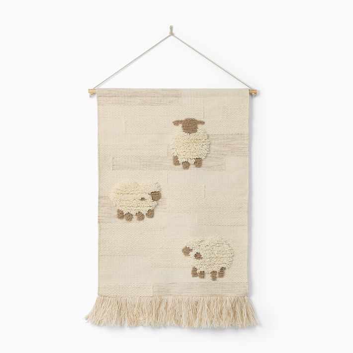 Woven Sheep Tapestry Wall Art | West Elm