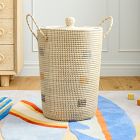 Woven Cord Lidded Hamper