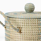 Woven Cord Lidded Storage Bin
