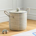 Woven Cord Lidded Storage Bin