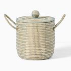 Woven Cord Lidded Storage Bin