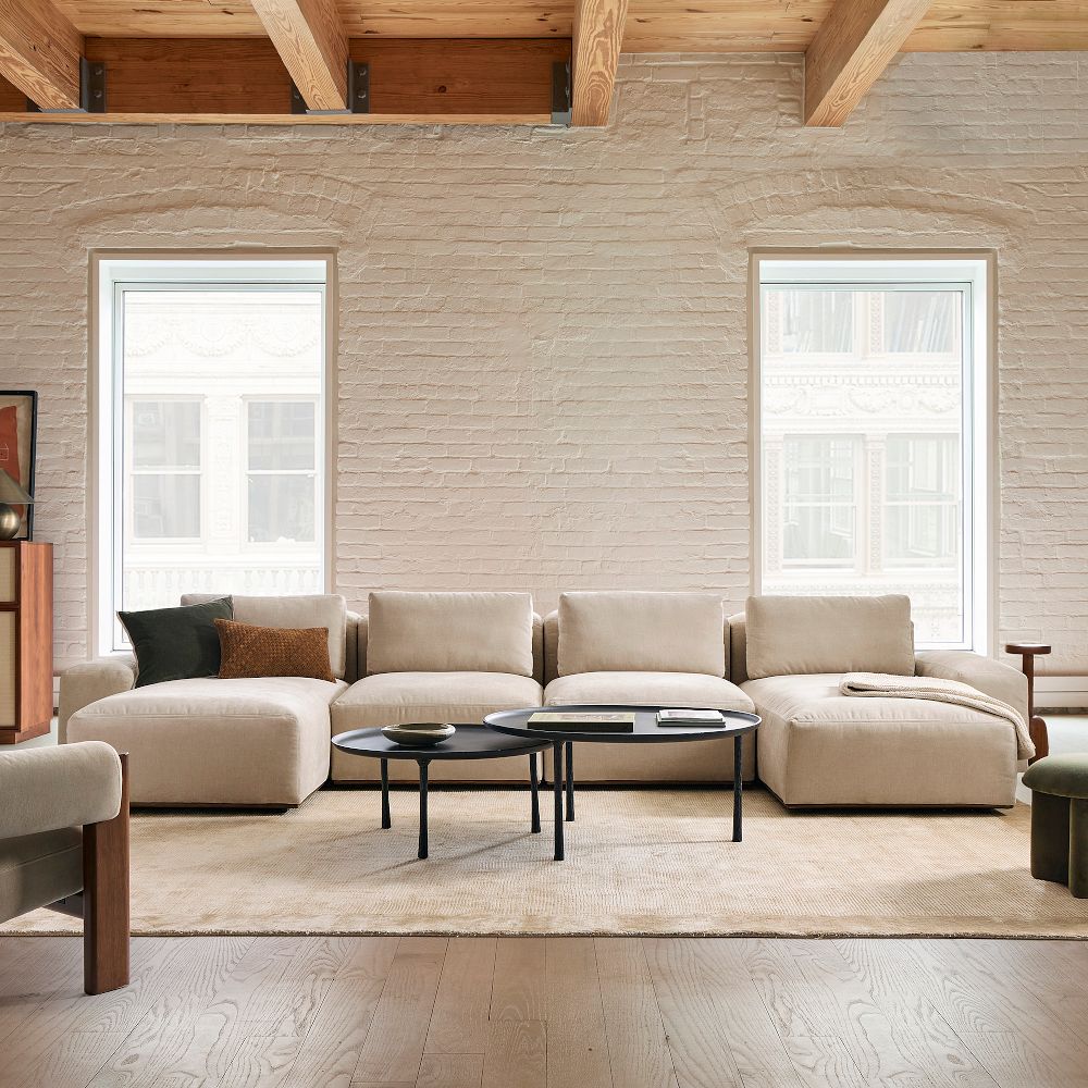 Quinten 4-Piece U-Shaped Chaise Sectional (164") by West Elm
